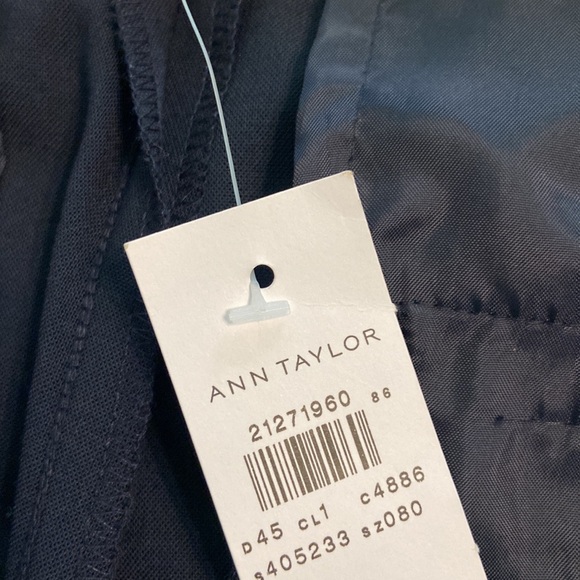 ANN TAYLOR THE TROUSERS PANTS SIZE 8 brand new navy blue color inseam 32” - Picture 9 of 13